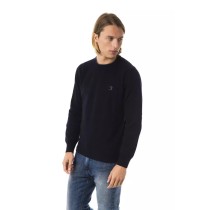 Uominitaliani Blauer Pullover aus Wolle für Männer