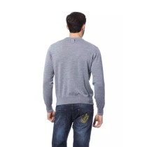 Billionaire Italian Couture Grauer Pullover aus Merinowolle für Männer