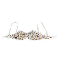 Dolce & Gabbana Eleganter weißer Stretch-BH mit Seemannsaufdruck