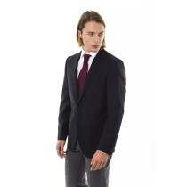 Uominitaliani Schwarzer Herrenblazer aus Wolle