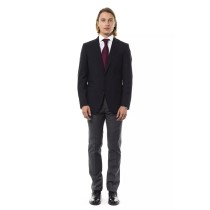 Uominitaliani Schwarzer Herrenblazer aus Wolle