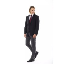 Uominitaliani Schwarzer Herrenblazer aus Wolle