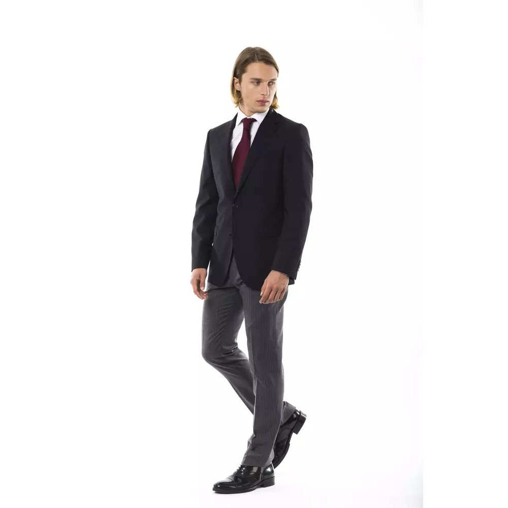 Uominitaliani Schwarzer Herrenblazer aus Wolle