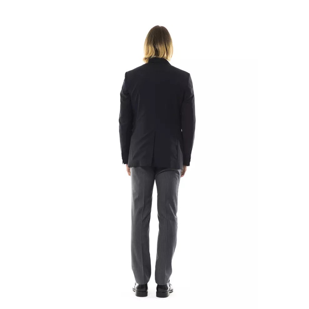 Uominitaliani Schwarzer Herrenblazer aus Wolle