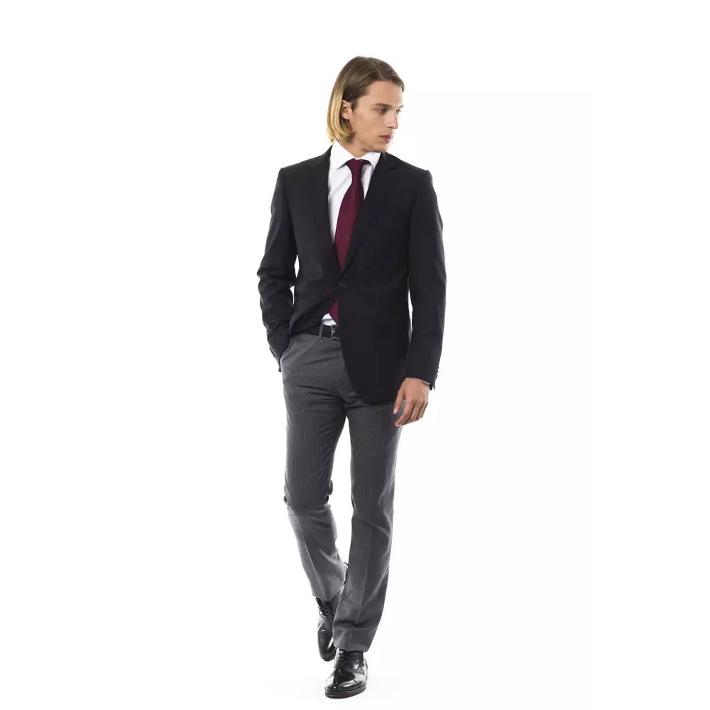 Uominitaliani Schwarzer Herrenblazer aus Wolle