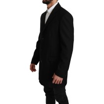 Dolce & Gabbana Eleganter Blazer aus schwarzer Wolle für formelle Anlässe