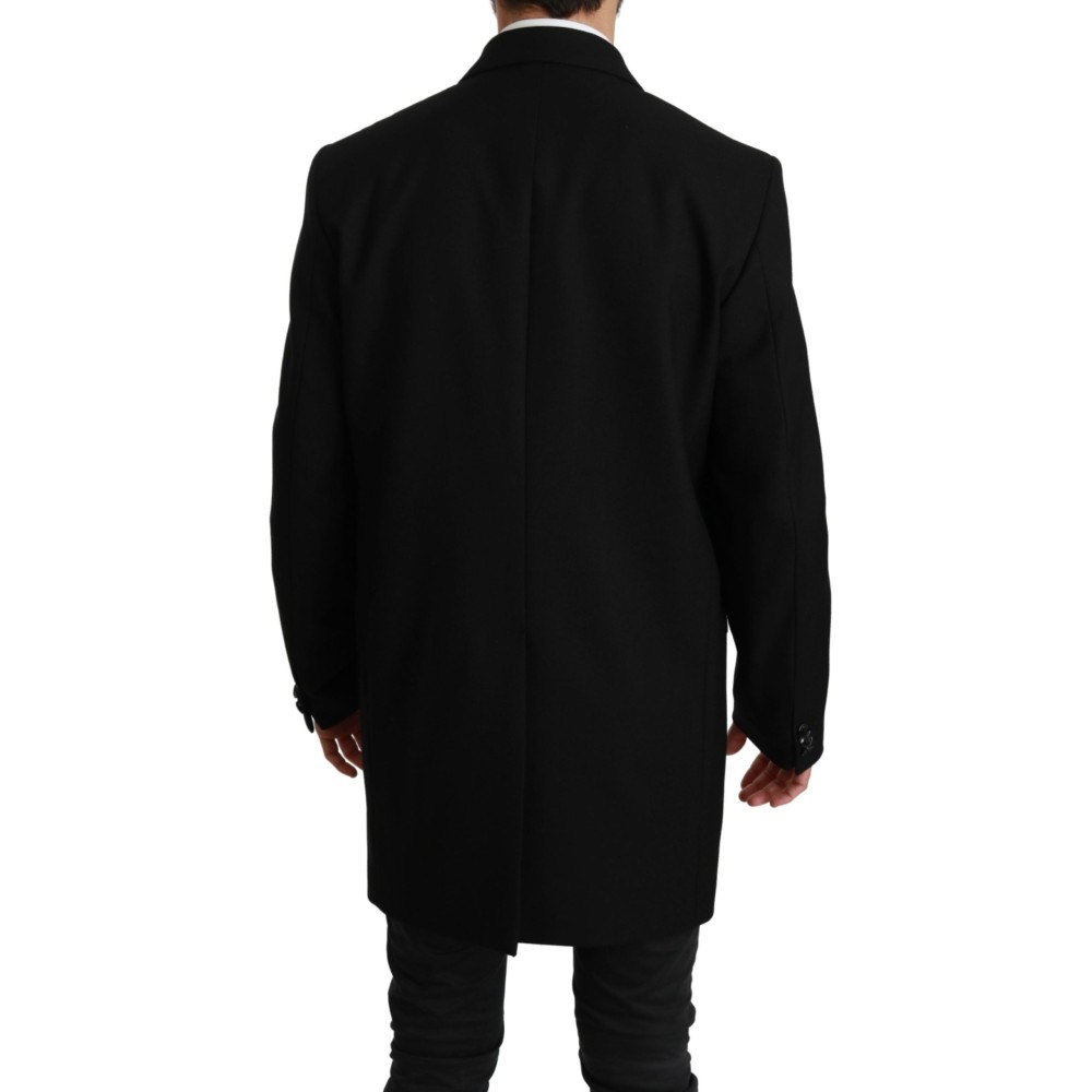 Dolce & Gabbana Eleganter Blazer aus schwarzer Wolle für formelle Anlässe