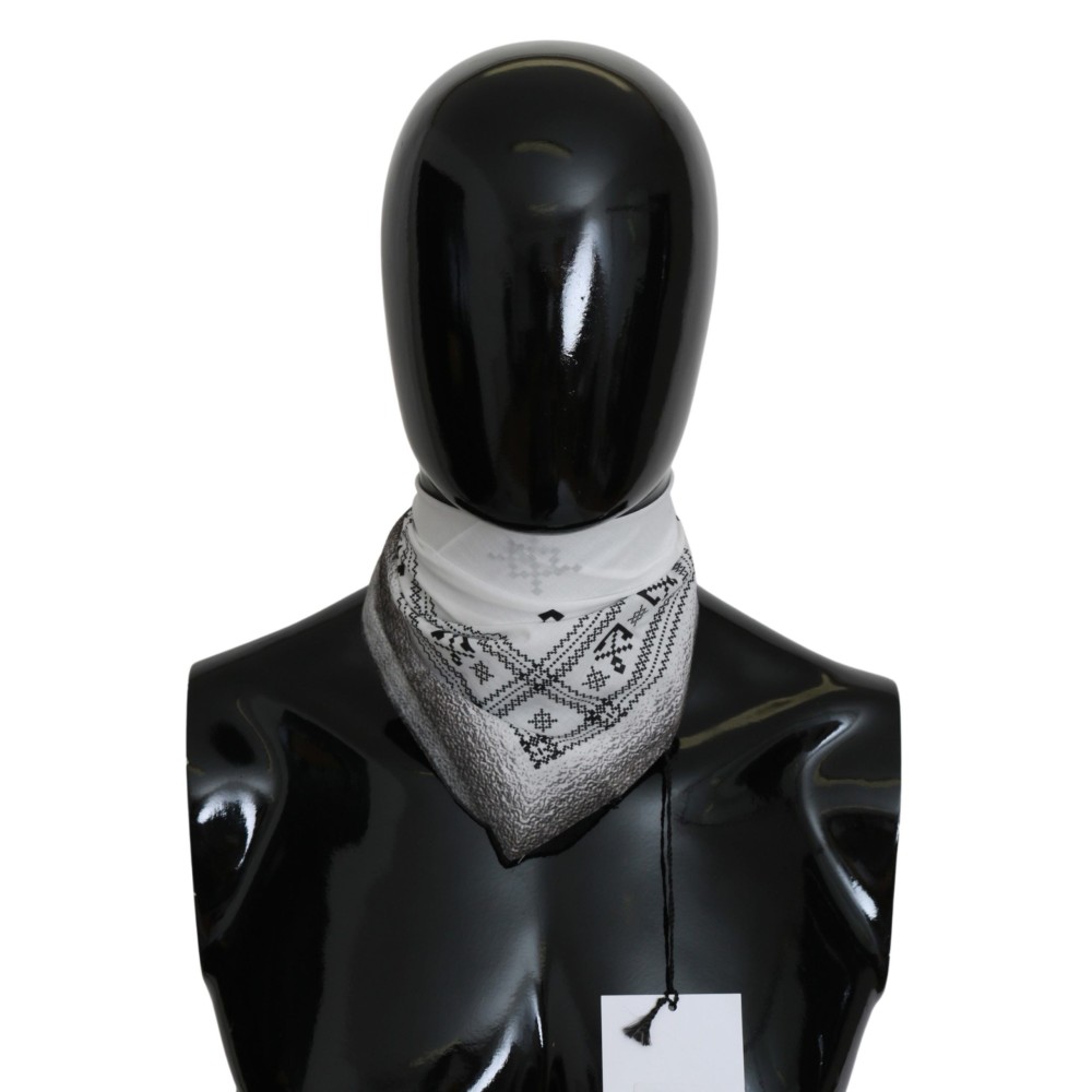 Costume National Schicker weißer Baumwollschal für Männer