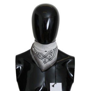 Costume National Schicker weißer Baumwollschal für Männer
