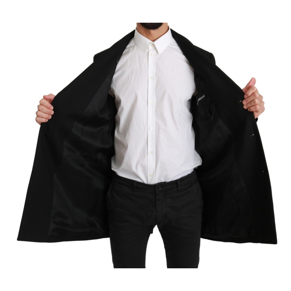 Dolce & Gabbana Eleganter Blazer aus schwarzer Wolle für formelle Anlässe