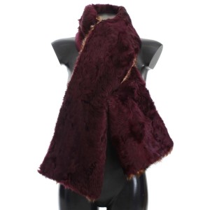 Dolce & Gabbana Exquisiter Lammfellschal mit Leopardenmuster