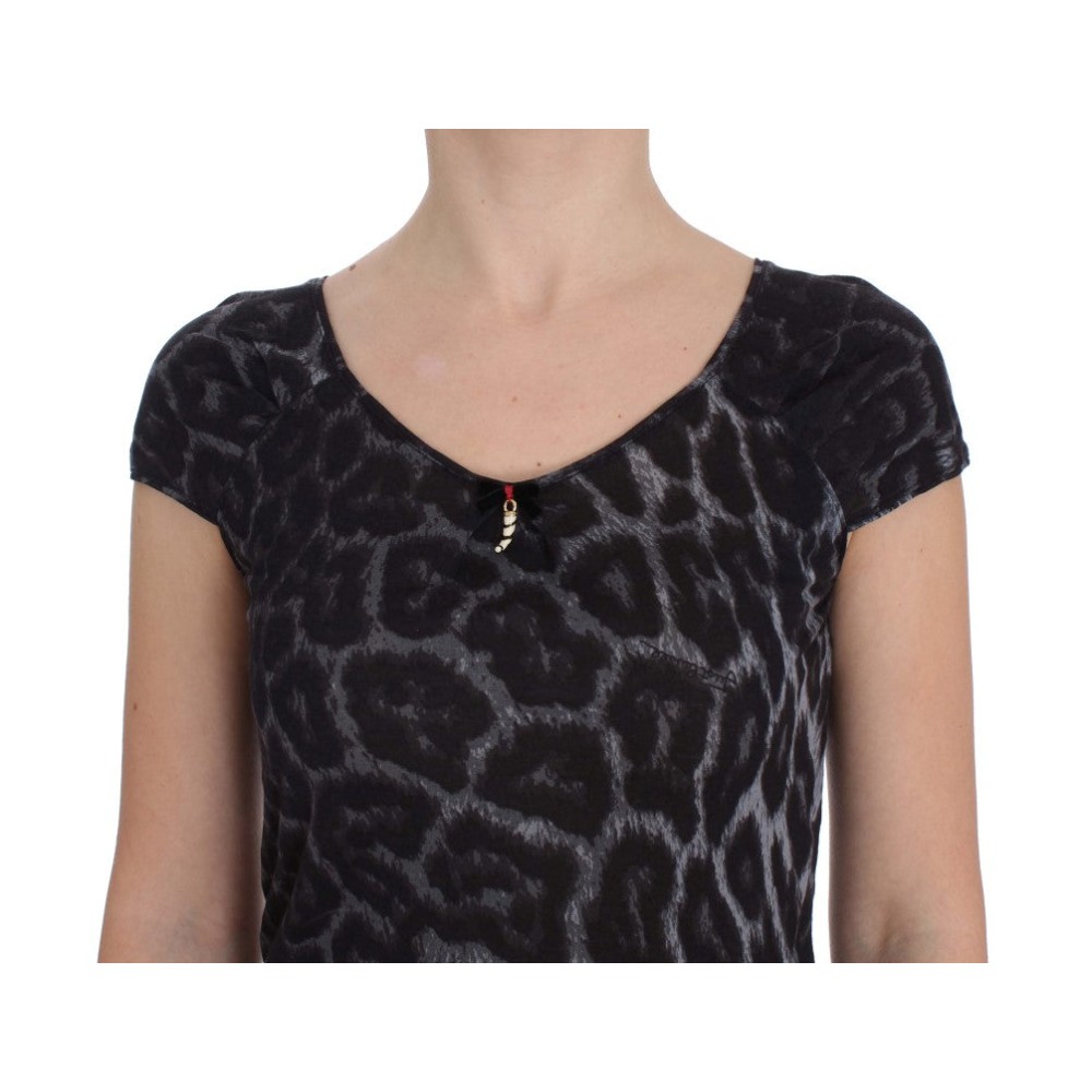 Schickes Leoparden Modal Top von Cavalli