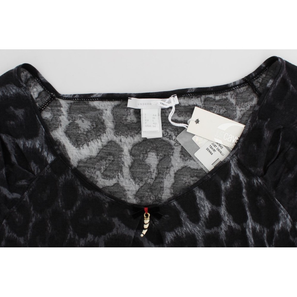 Schickes Leoparden Modal Top von Cavalli