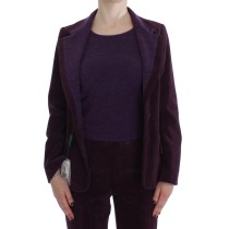 BENCIVENGA Eleganter dreiteiliger Anzug aus lila Wollmischung