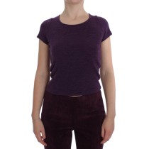 BENCIVENGA Eleganter dreiteiliger Anzug aus lila Wollmischung