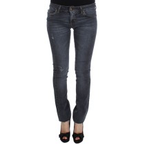 Cavalli Slim Fit Green Diamond Blue Wash Jeans