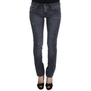 Cavalli Slim Fit Green Diamond Blue Wash Jeans