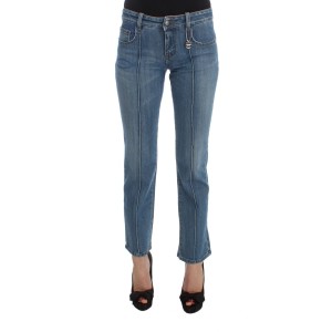 Costume National Schicke Slim Fit Blue Jeans für die moderne Frau
