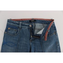 Costume National Schlanke Slim Fit Jeans aus schwarzem Denim