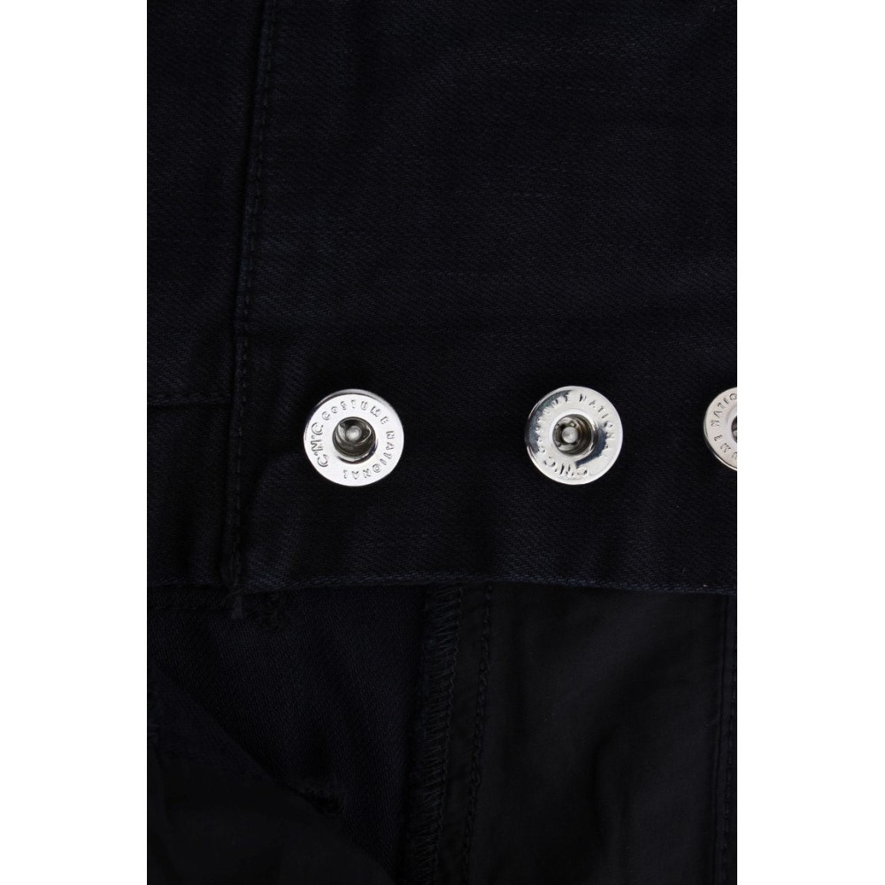 Costume National Schlanke Slim Fit Jeans aus schwarzem Denim