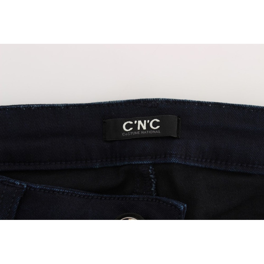 Costume National Schicke blaue Regular Fit Designer Jeans