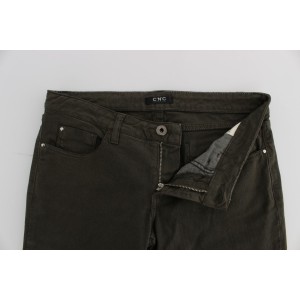 Costume National Schicke schwarze Regular Fit Denim Jeans