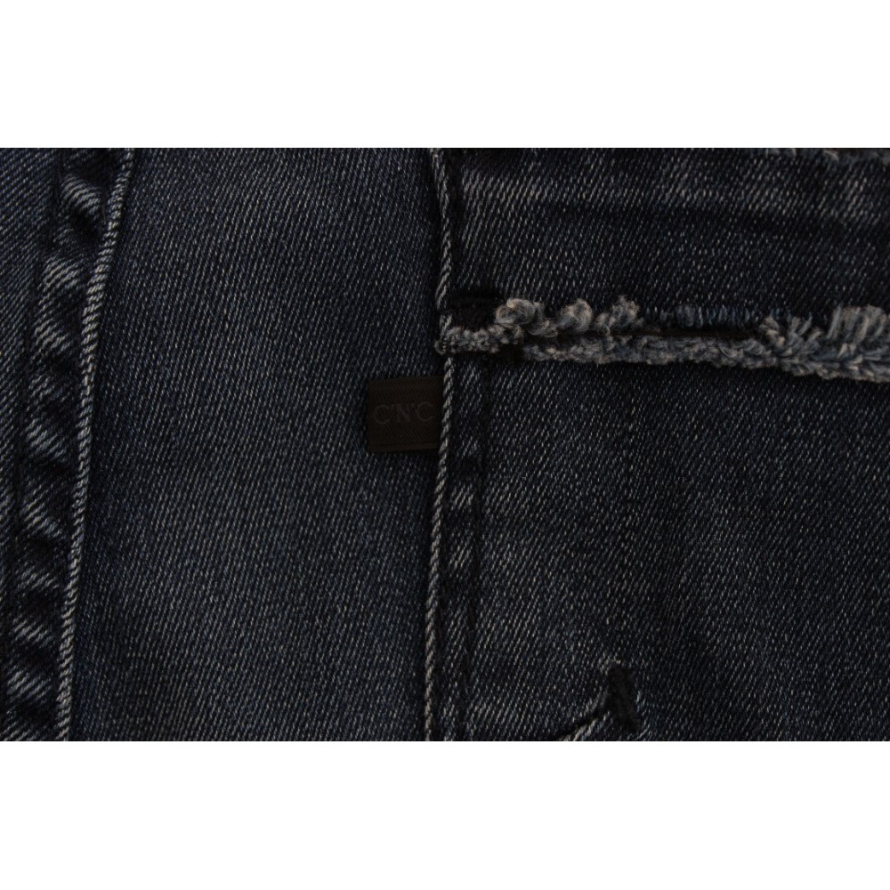 Costume National Schlanke italienische Designer-Jeans mit schmaler Passform