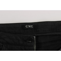 Costume National Schicke schwarze Regular Fit Denim Jeans