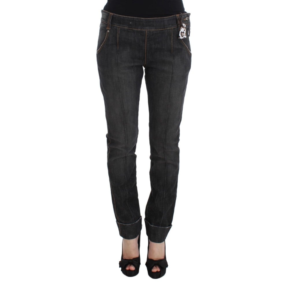 Ermanno Scervino Schicke Slim Fit Jeans mit grauer Waschung