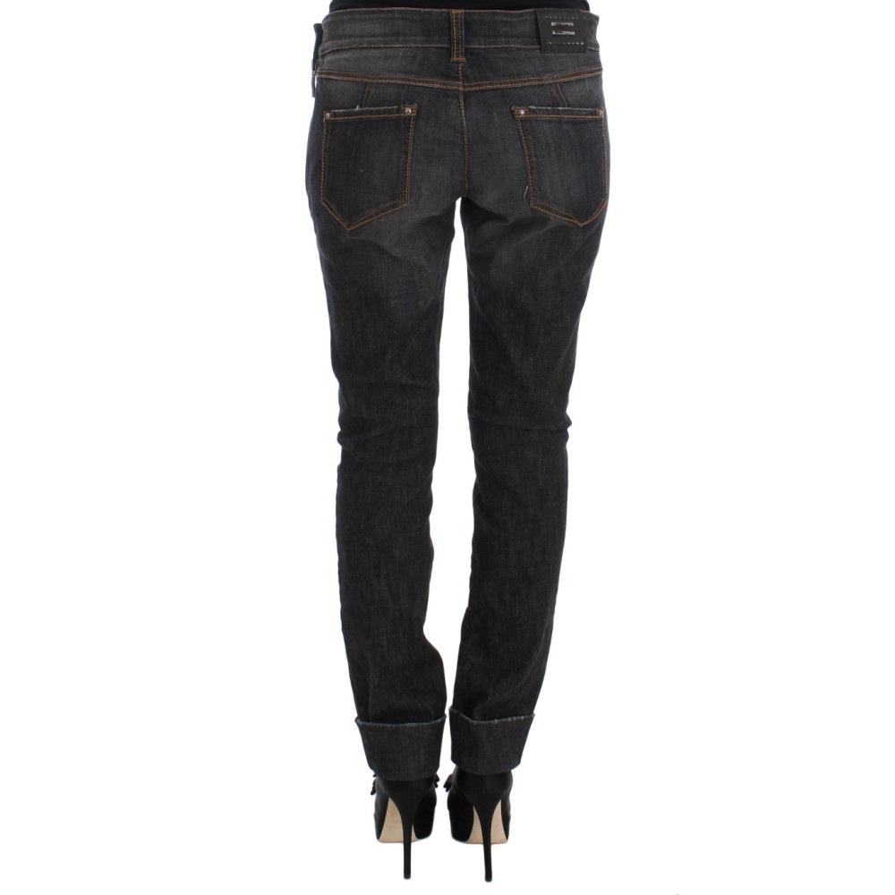 Ermanno Scervino Schicke Slim Fit Jeans mit grauer Waschung