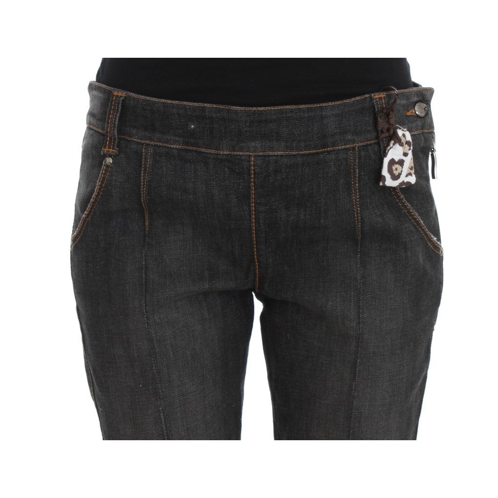 Ermanno Scervino Schicke Slim Fit Jeans mit grauer Waschung