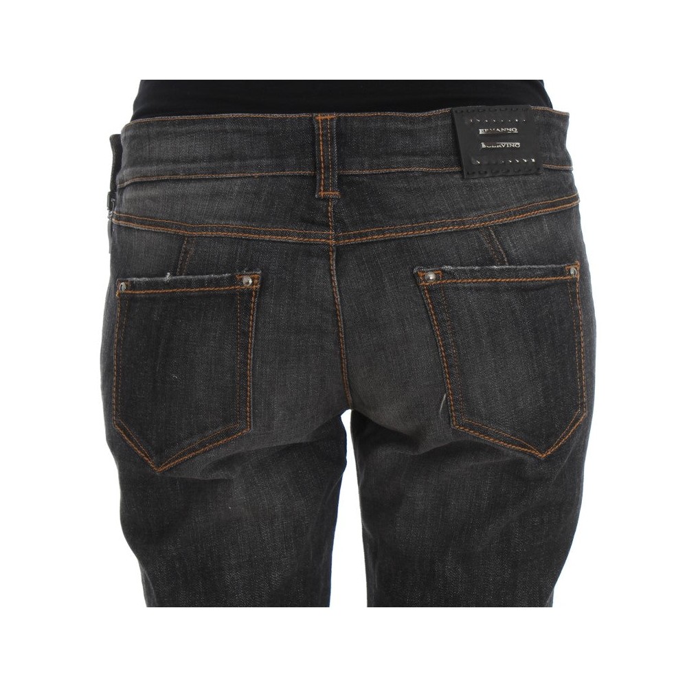 Ermanno Scervino Schicke Slim Fit Jeans mit grauer Waschung