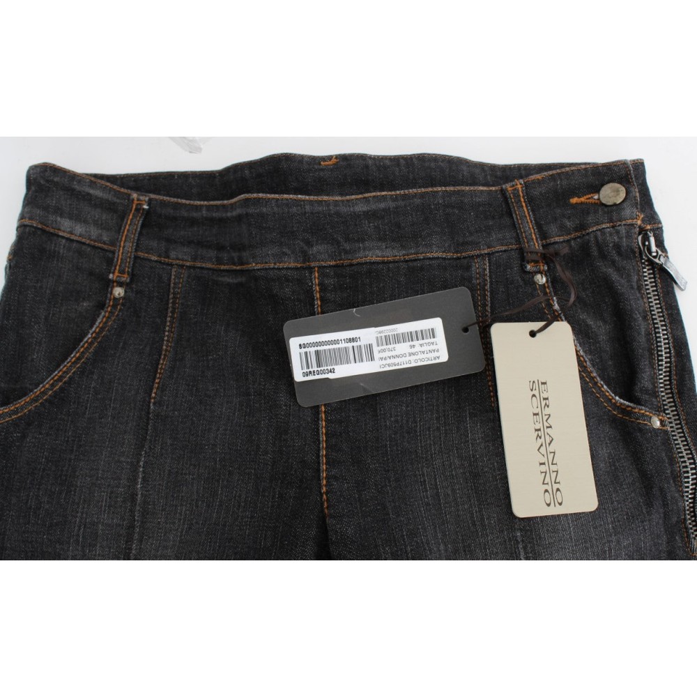 Ermanno Scervino Schicke Slim Fit Jeans mit grauer Waschung