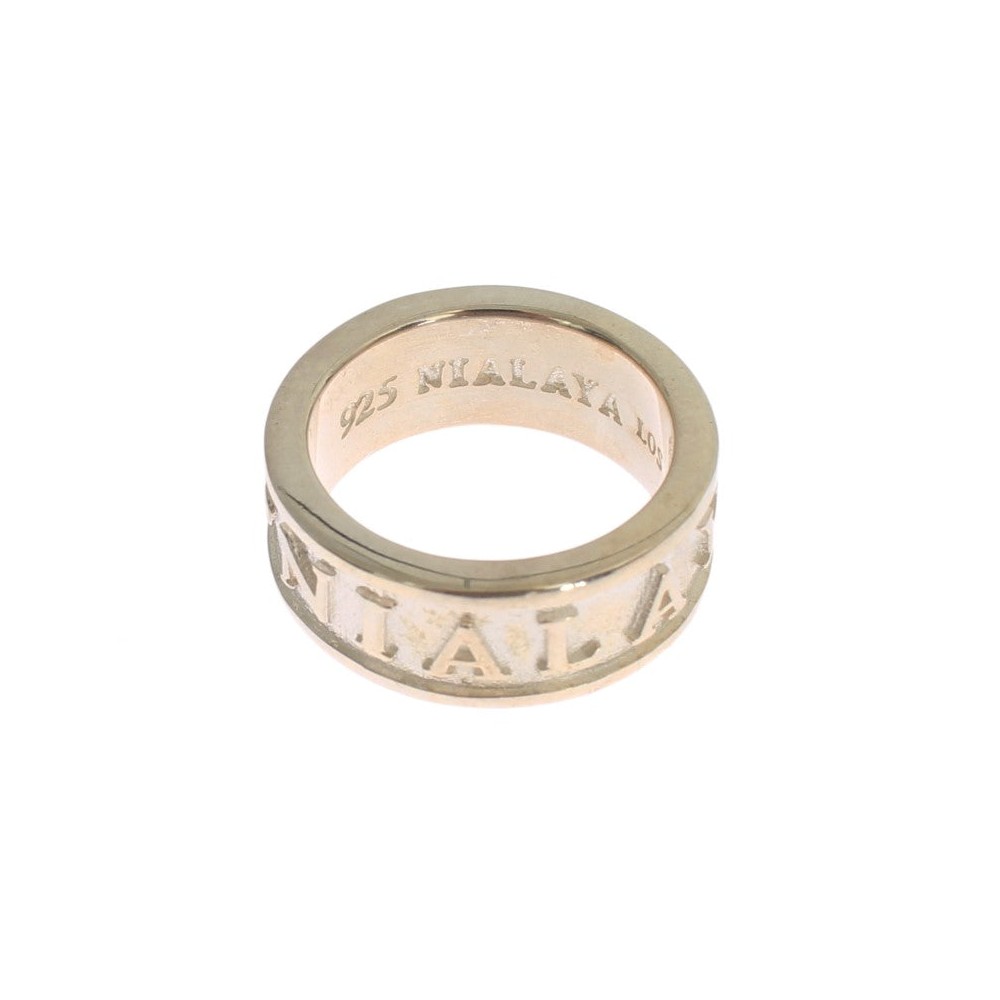 Nialaya Silver Splendor Sterling Ring für Männer