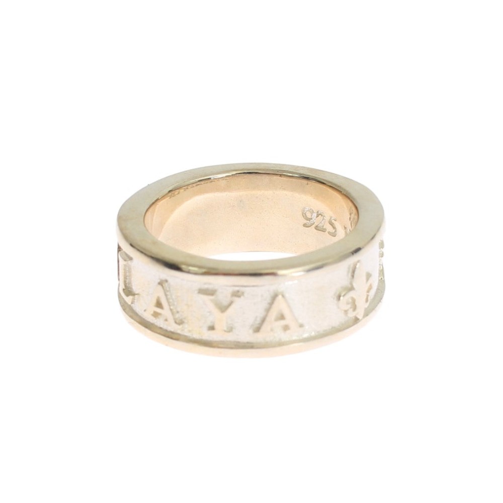 Nialaya Silver Splendor Sterling Ring für Männer