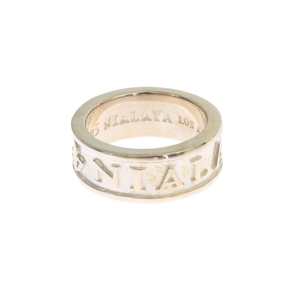 Nialaya Silver Splendor Sterling Ring für Männer