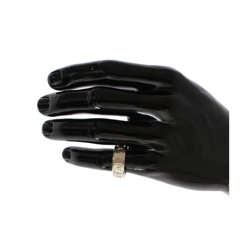 Nialaya Silver Splendor Sterling Ring für Männer