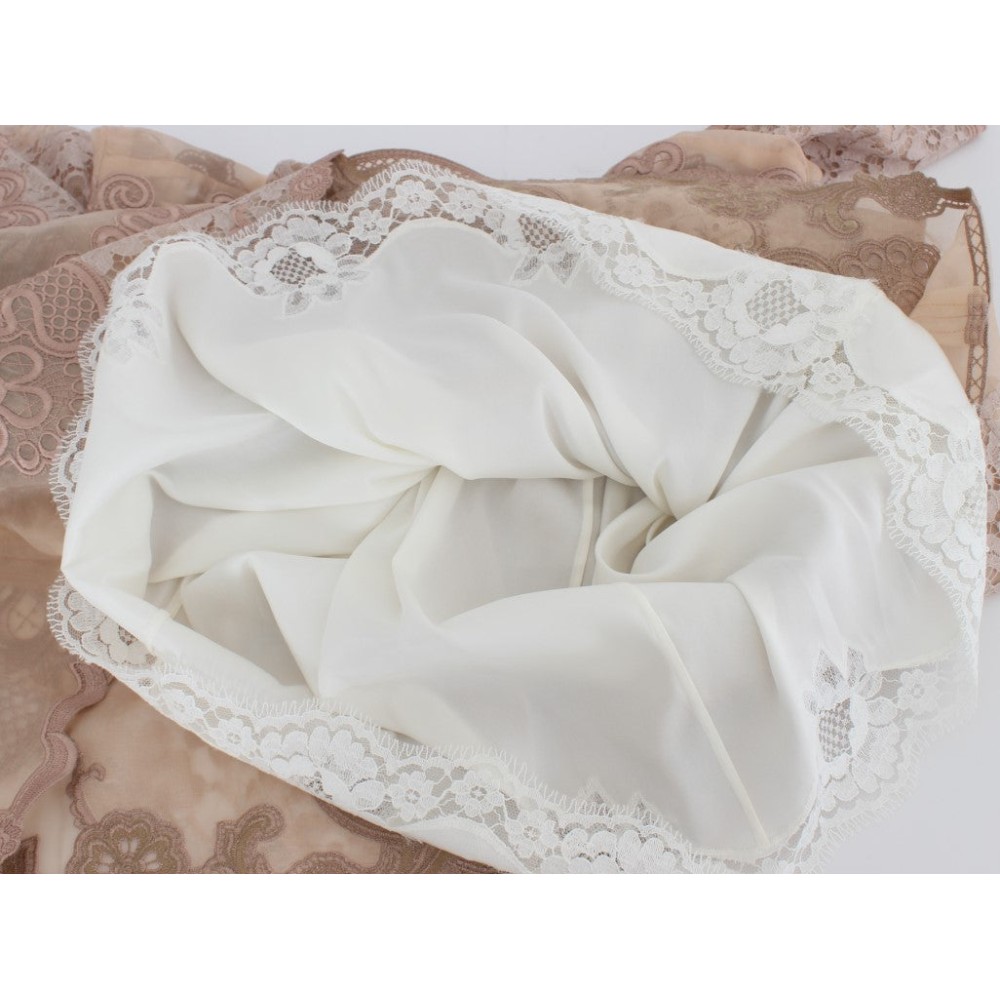Dolce & Gabbana Elegantes rosa Etuikleid mit Spitzenstickerei