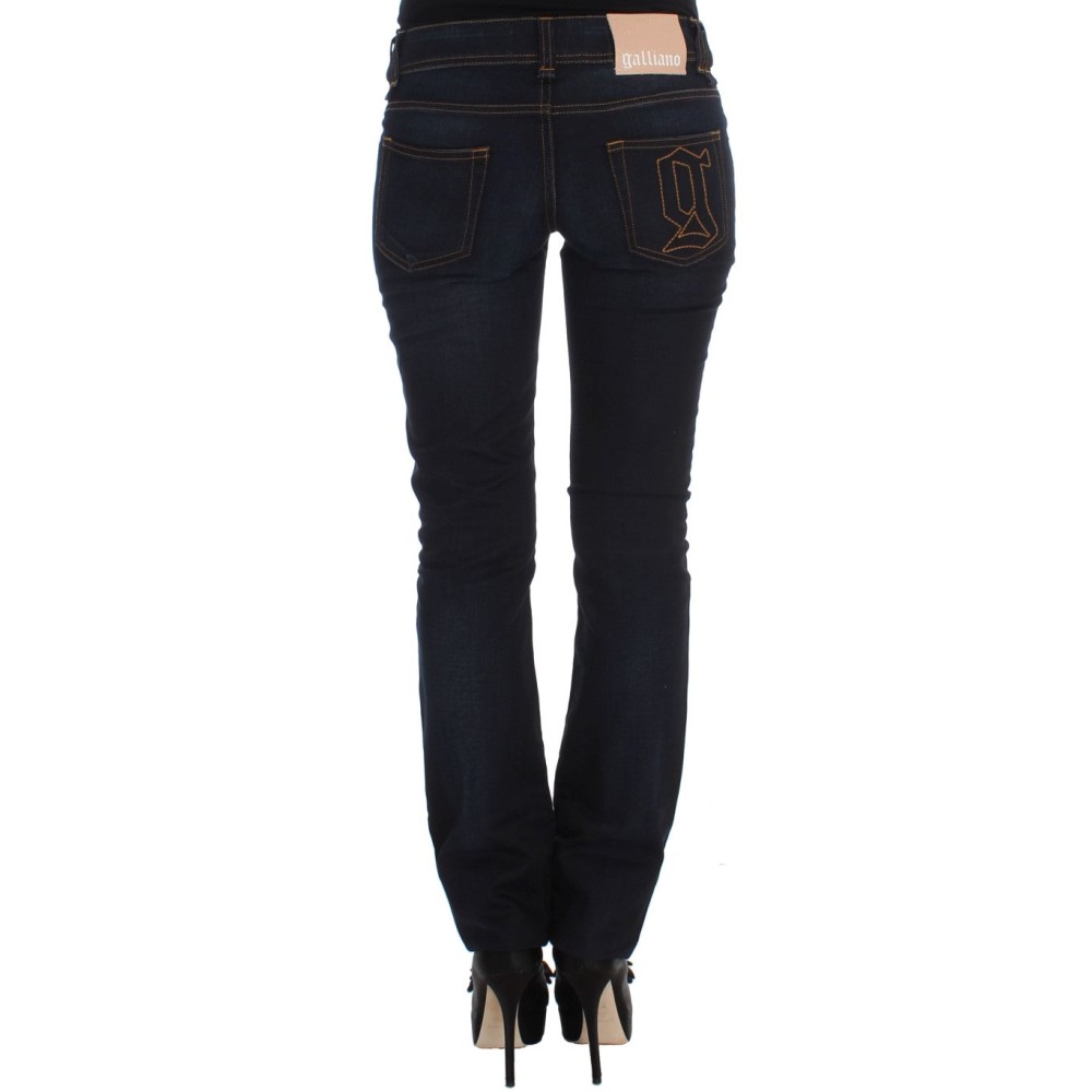 John Galliano Elegante Slim Fit Designer Jeans