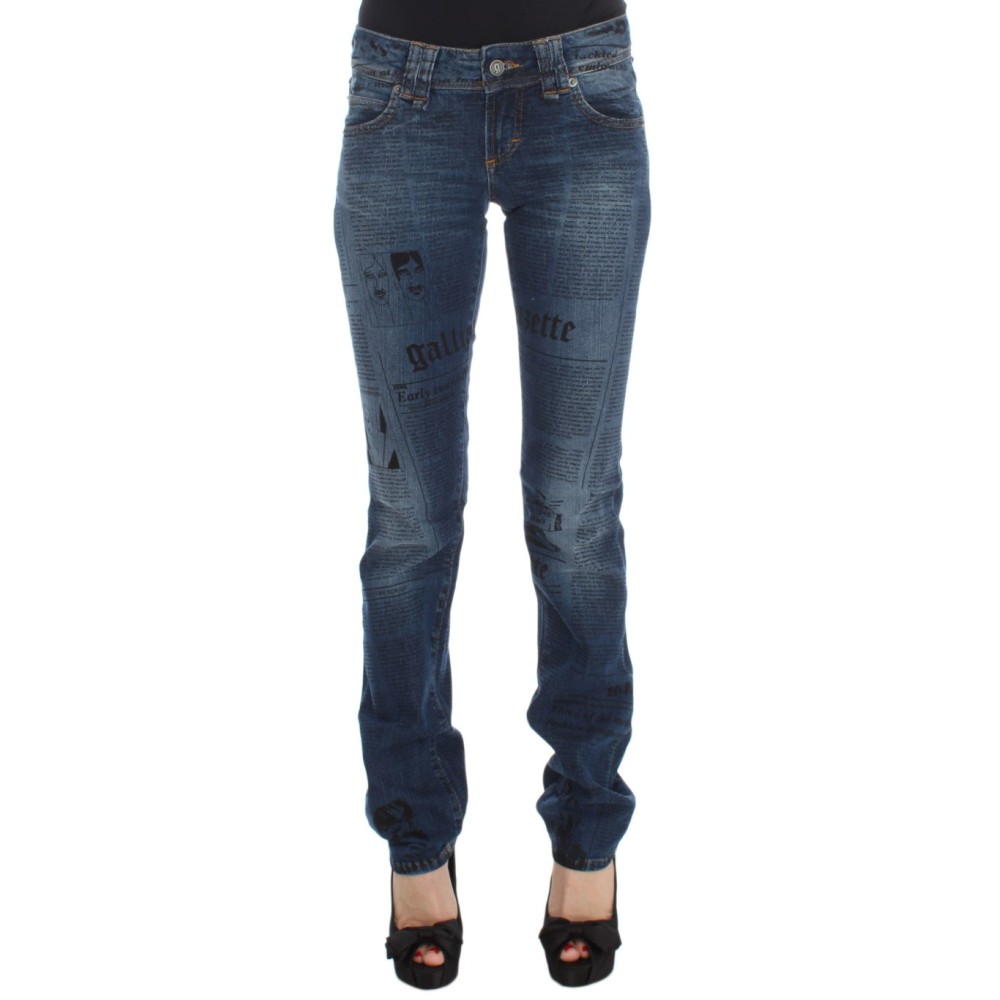 John Galliano Elegante Slim Bootcut Denim Jeans