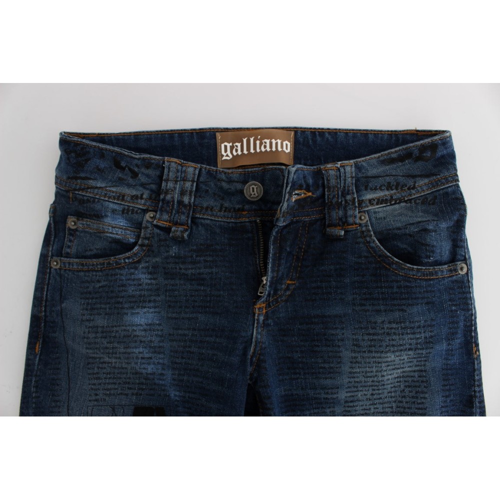 John Galliano Elegante Slim Bootcut Denim Jeans