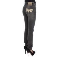 John Galliano Schlanke italienische Slim Fit Jeans in schickem Blau