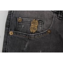 John Galliano Schlanke italienische Slim Fit Jeans in schickem Blau