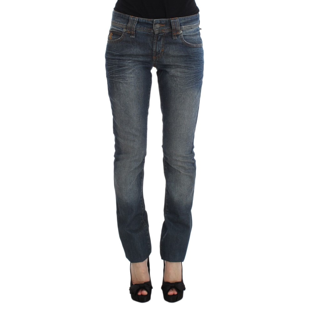 John Galliano Chic Slim Fit Blaue Jeans