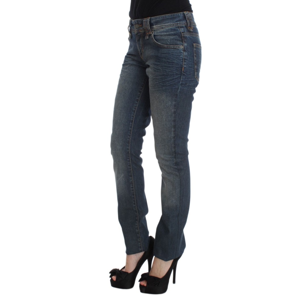 John Galliano Chic Slim Fit Blaue Jeans