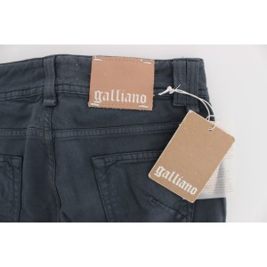John Galliano Schicke Boyfriend Jeans mit blauer Waschung