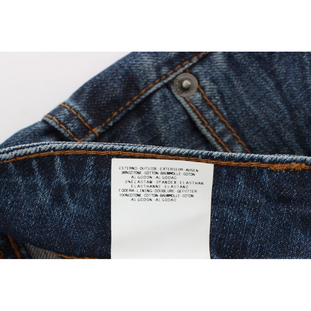 John Galliano Chic Slim Fit Blaue Jeans