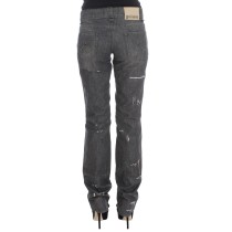 John Galliano Schicke Boyfriend Jeans mit blauer Waschung