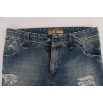 John Galliano Schicke Boyfriend Jeans mit blauer Waschung