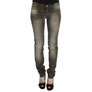 Ermanno Scervino Schicker grauer Slim Fit Italian Denim